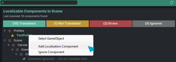 DashboardContextMenu