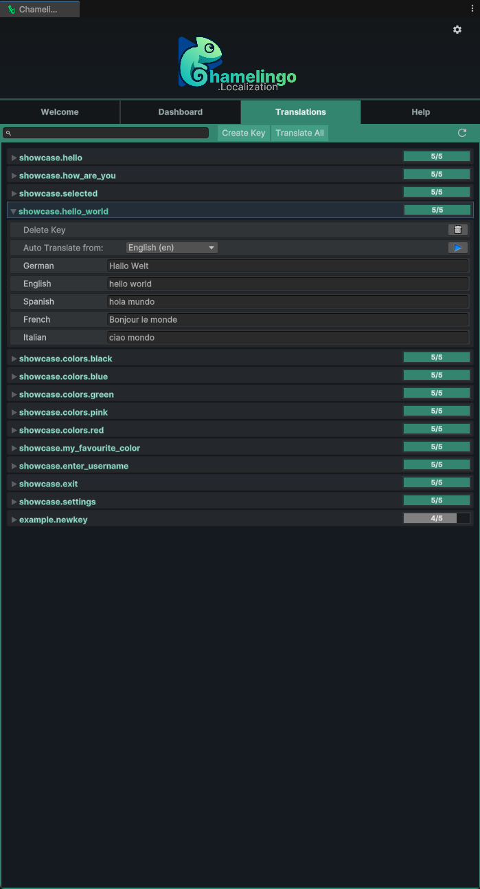 HUBTranslationsOverview